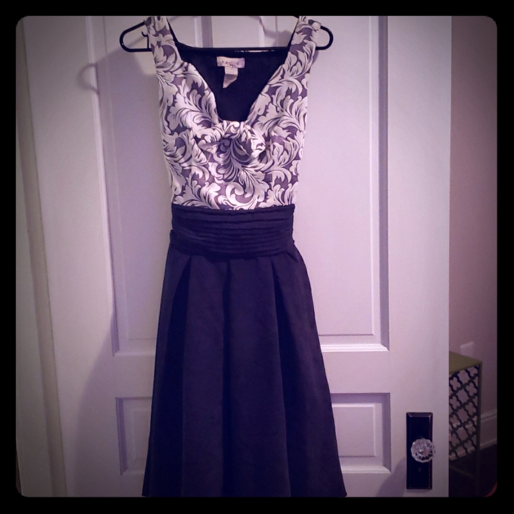 Grey and paisley dress